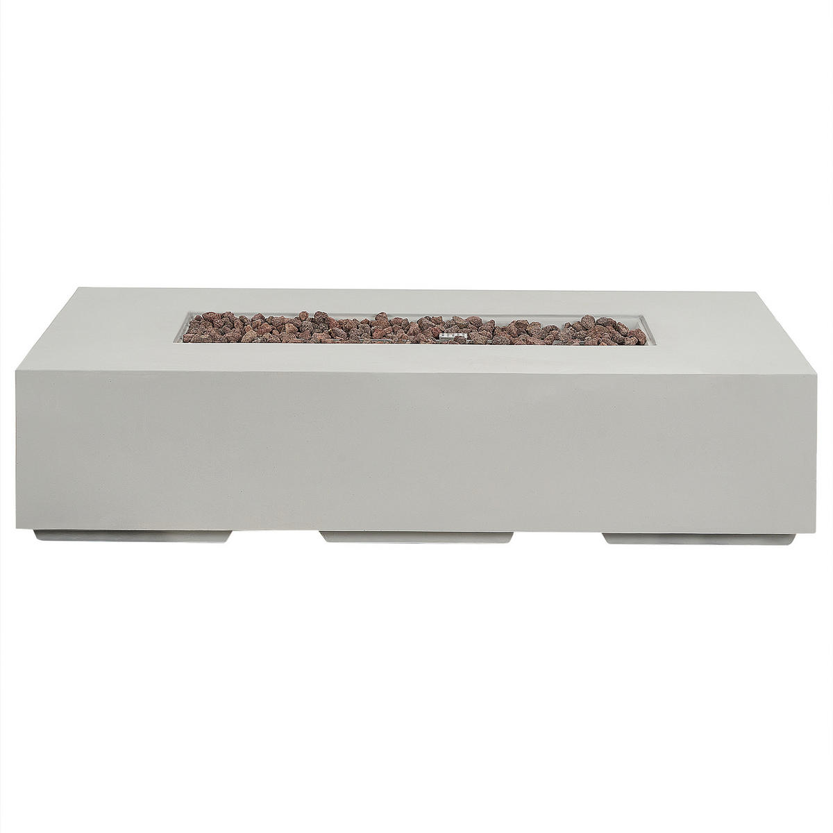 FEUERSTELLE Grau Pavo II - Grau, Stein (143/31/71cm) - Beliani