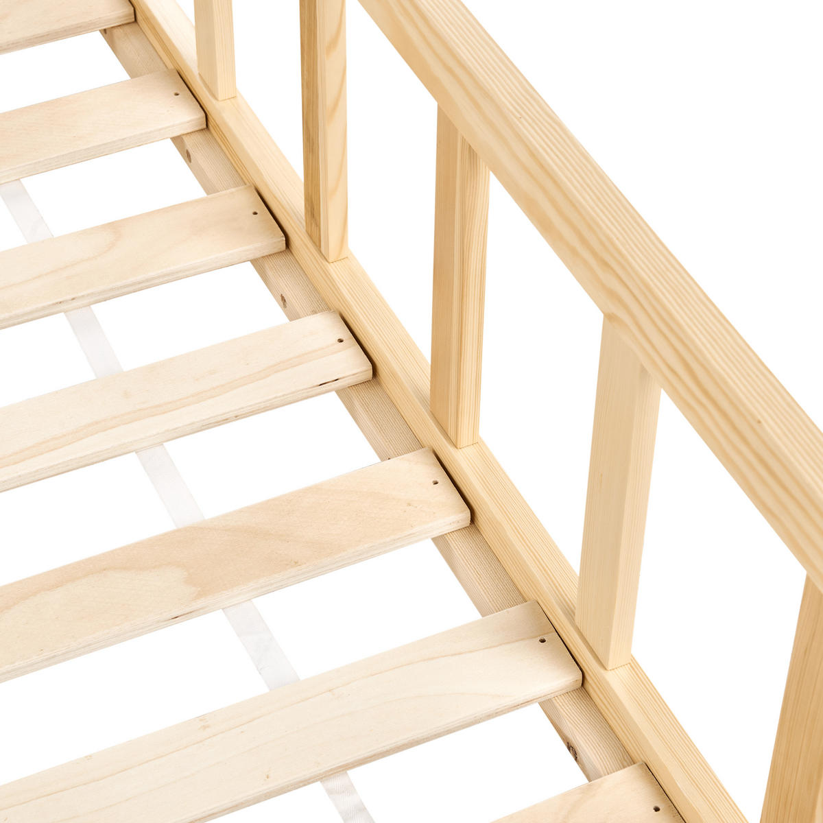 KINDERBETT 200x90 cm Heller Holzfarbton Meymac - Hellbraun, Holz (200/90cm) - Beliani