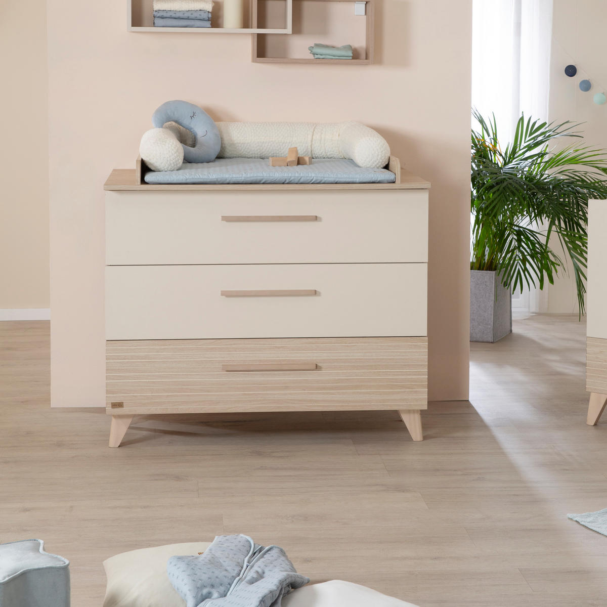 BABYMÖBEL-SET Sidney 2-teilig - Kaschmir, Holz/Holzwerkstoff (110/98/75cm) - Roba