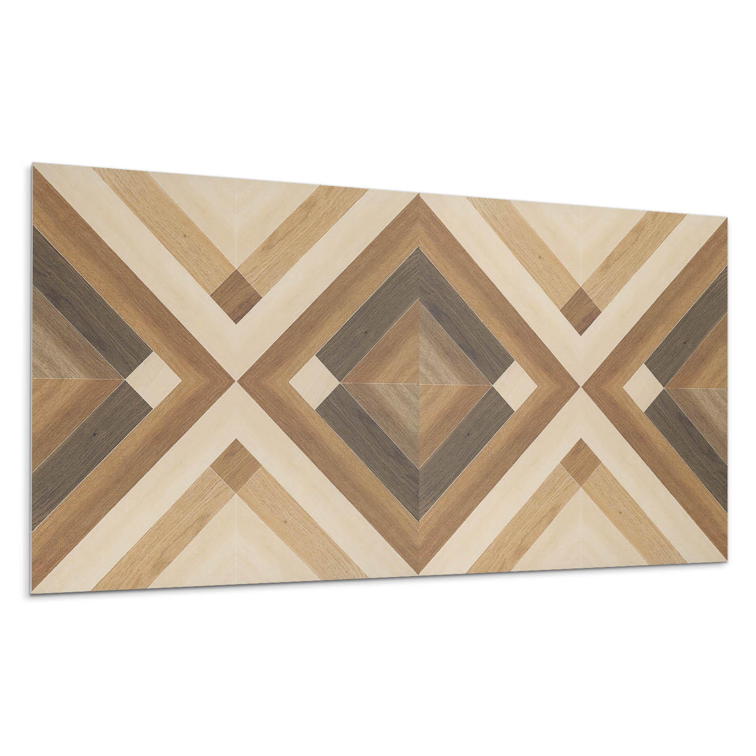 WANDPANEEL 6x 60x30 cm selbstklebend Axenta - Walnussfarben, Kunststoff (30/1.6/60cm) - Wallfluent