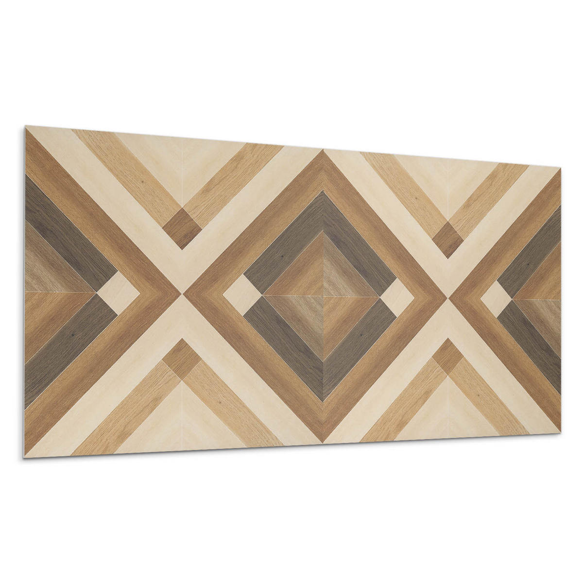 WANDPANEEL 6x 60x30 cm selbstklebend Axenta - Walnussfarben, Kunststoff (30/1.6/60cm) - Wallfluent