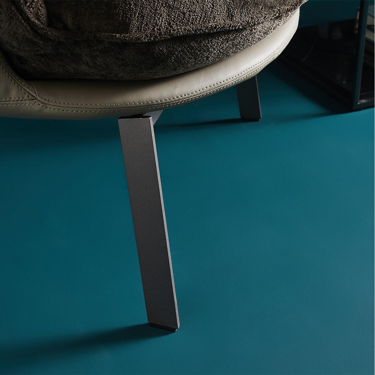 BOB Sessel - Kissen aus Chenille-Stoff - Braun, Textil (83/63/83cm) - Signature