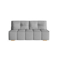 SOFA Miia mit Schlaffunktion, Hellgrau - Hellgrau, Textil (196/90/85cm) - Fedve