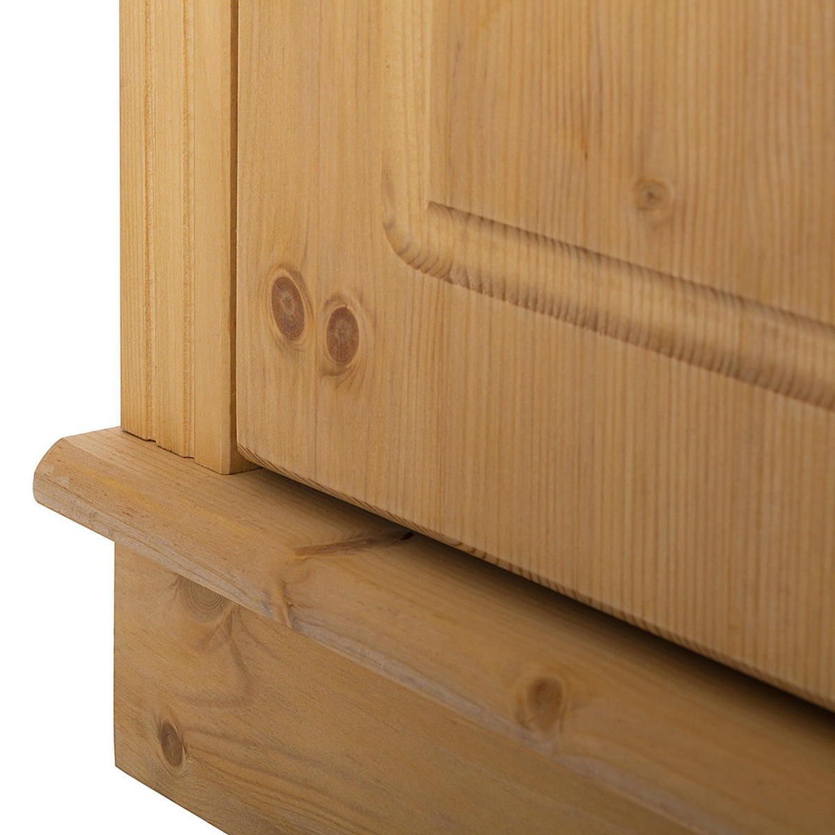 WOHNWAND - Kiefer massiv, Typ C - Kieferfarben, Holz (288/223/45cm) - home24