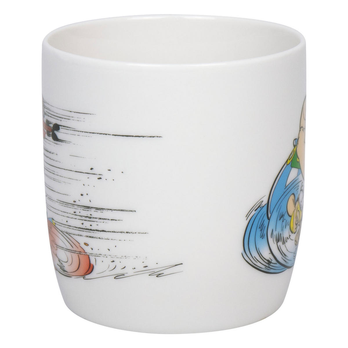 KAFFEEBECHER Asterix Rennen - Courir - Naturfarben, Keramik (0.4L) - Könitz