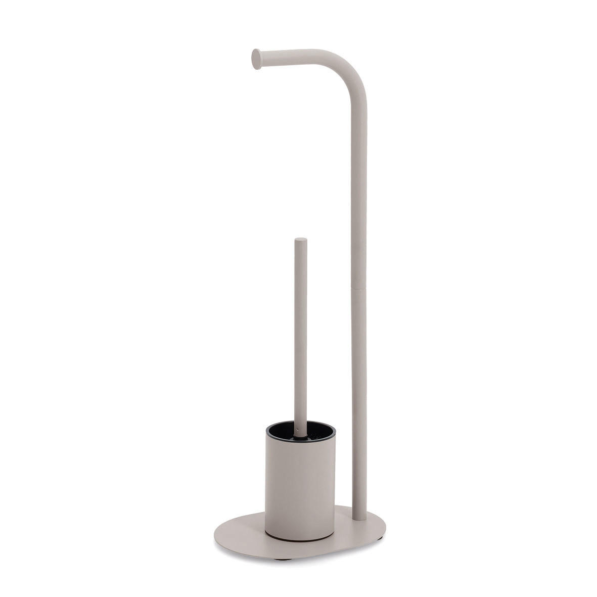 WC-GARNITUR und Toilettenpapierhalter) 23/17/63 cm - Beige, Metall (17/63/23cm) - ZELLER