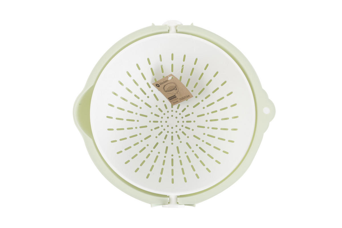 SIEB Modern Kitchen Grün 27/25/13.5 cm Kunstoff - Hellgrün, Kunststoff (25cm) - Mondex