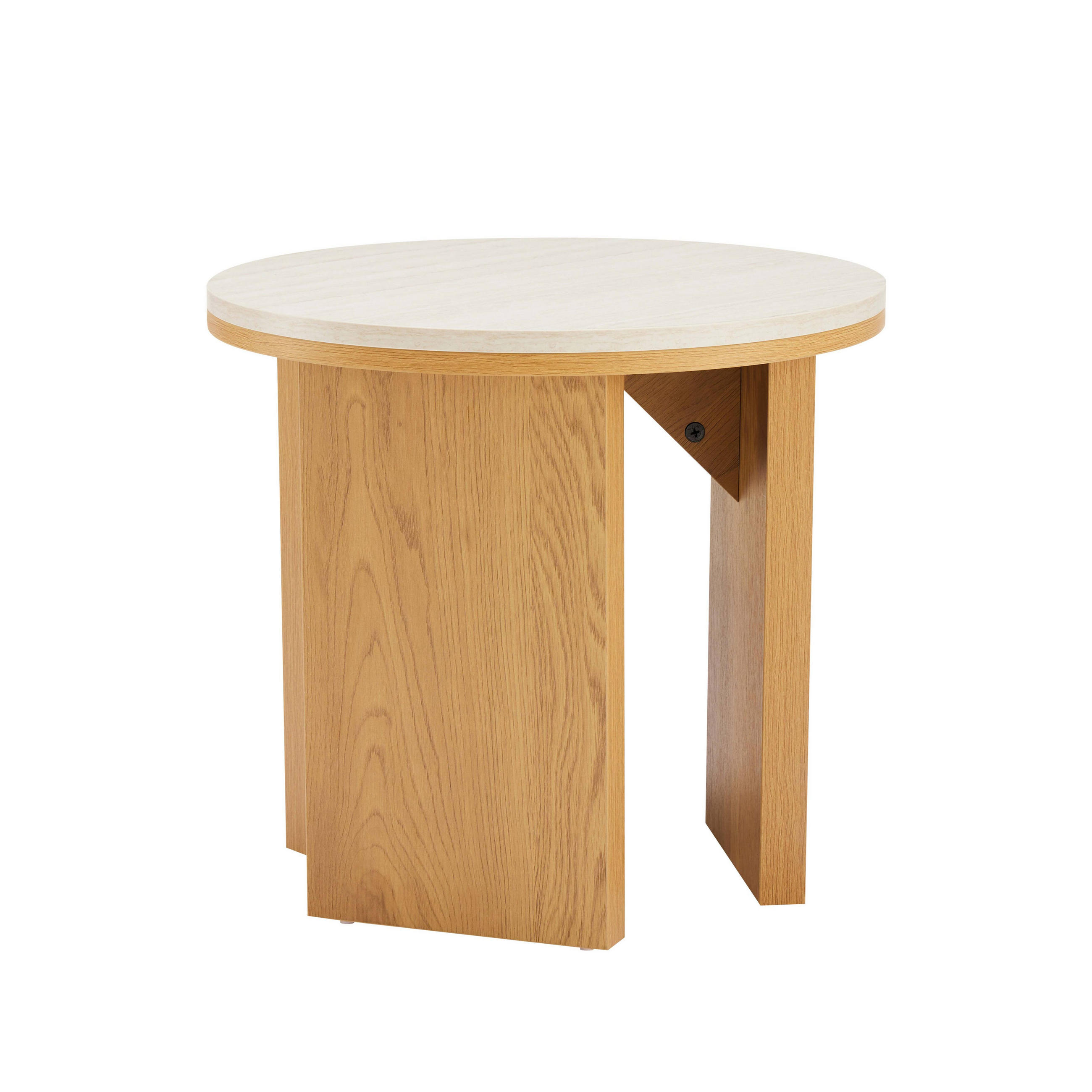 COUCHTISCH, helles Holz - Beige, Holz (50/50/45cm) - Oviala