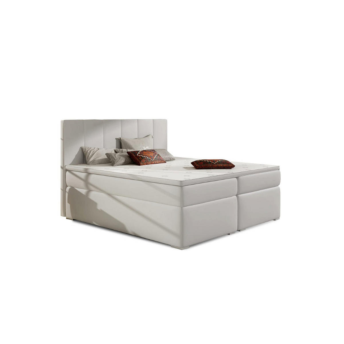 BOXBETT Bolero Bonellfederkern inkl - Silberfarben, Holz/Holzwerkstoff (160/200cm) - Best For Home