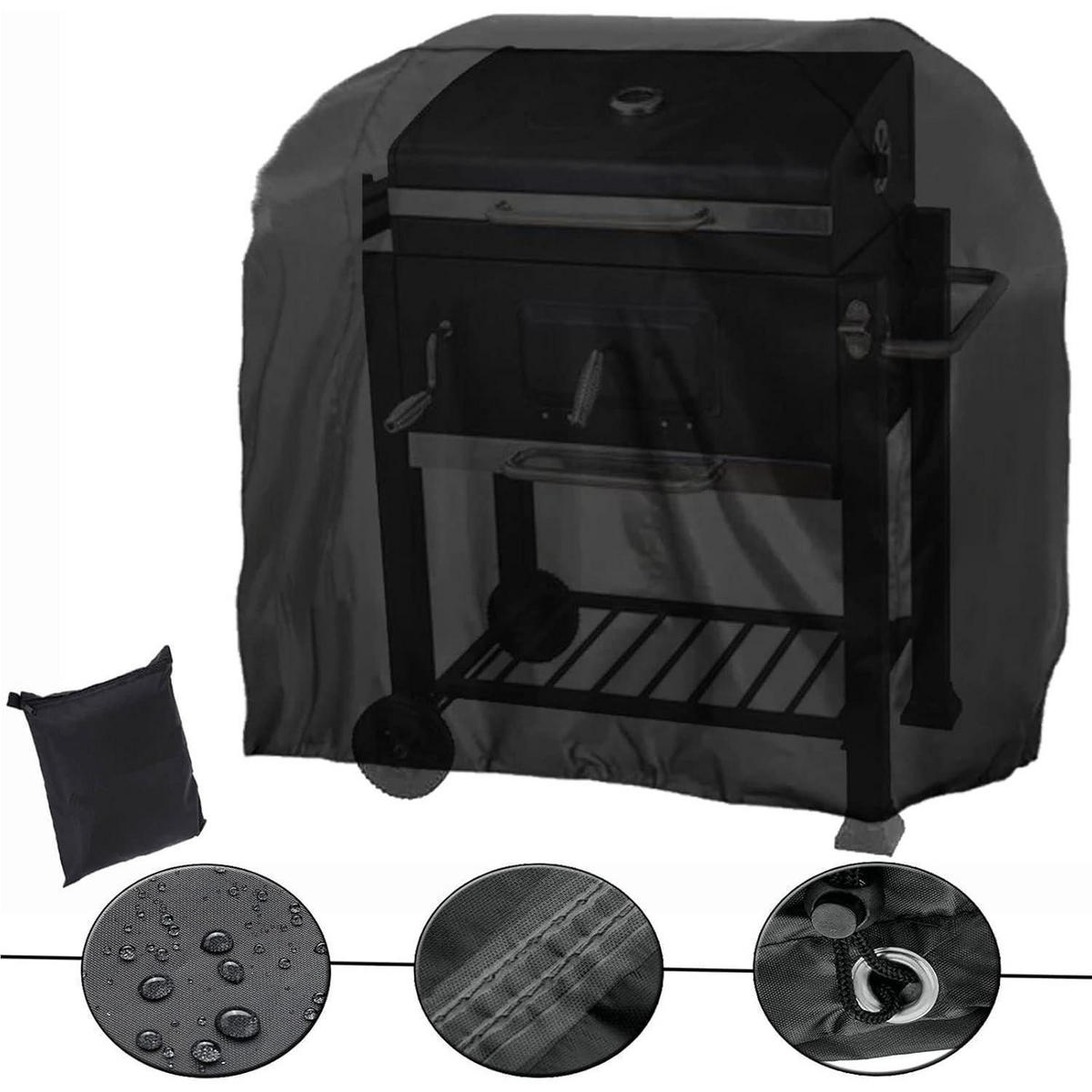 GRILL Abdeckhaube 117 x 66 x 117 cm 420D Oxford wetterfest - Schwarz, Textil (25.4/25.4/25.4cm)
