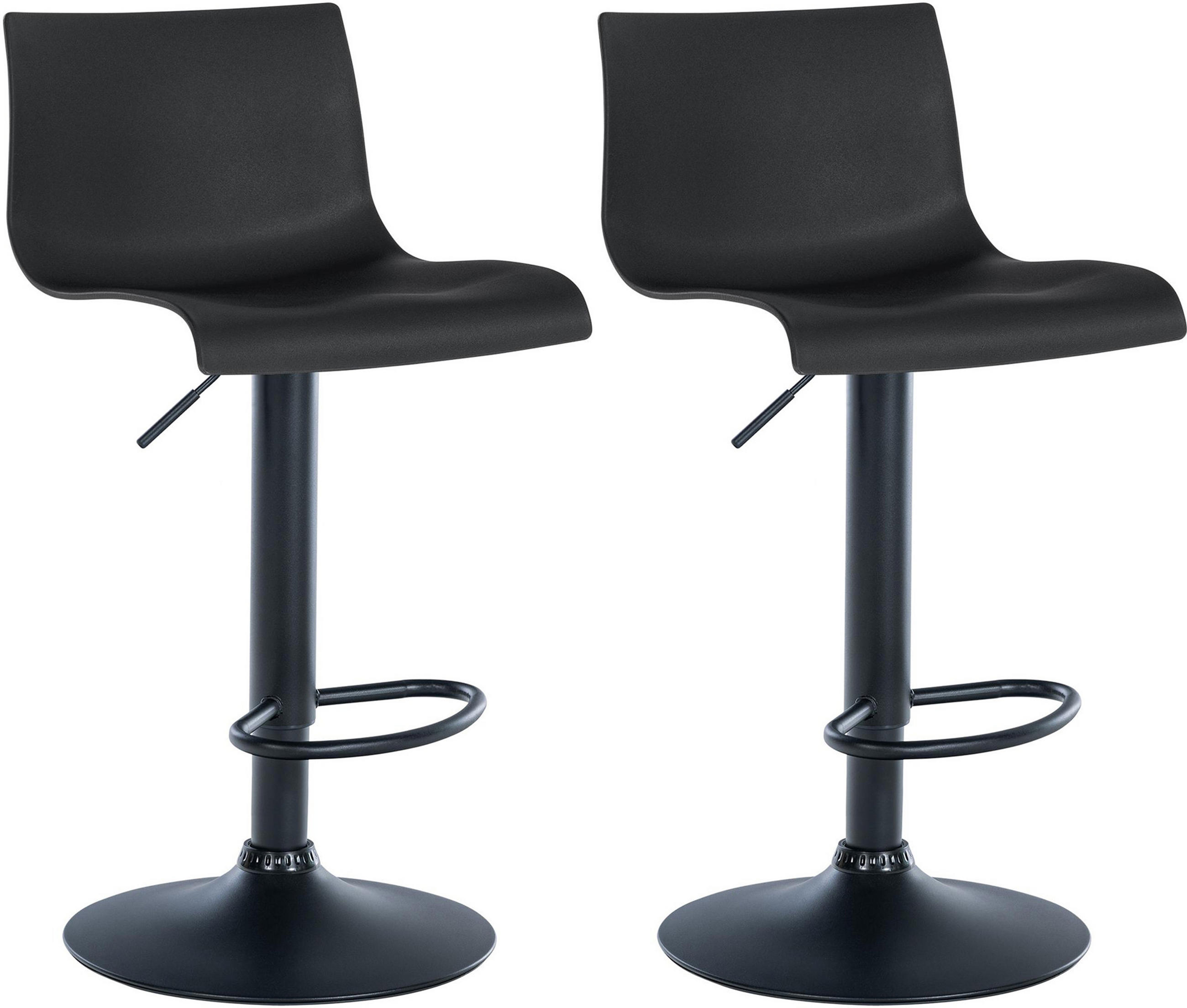TPFLiving Barhocker Schwarz 39x104x36 cm
