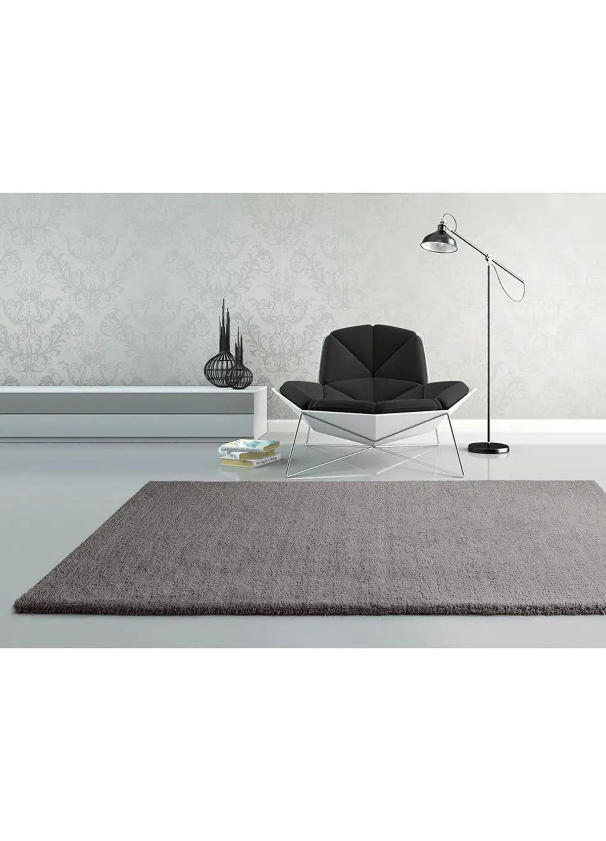 HOCHFLORTEPPICH Grau Shanghai 160/230 cm - Grau, Textil (160/230cm) - Atticgo