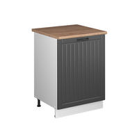 SKŘÍŇKA POD DŘEZ Fame-Line, Tmavě šedá/Bílá, 60 cm - bílá/tmavě šedá, kompozitní dřevo (60/82/60cm) - Vicco