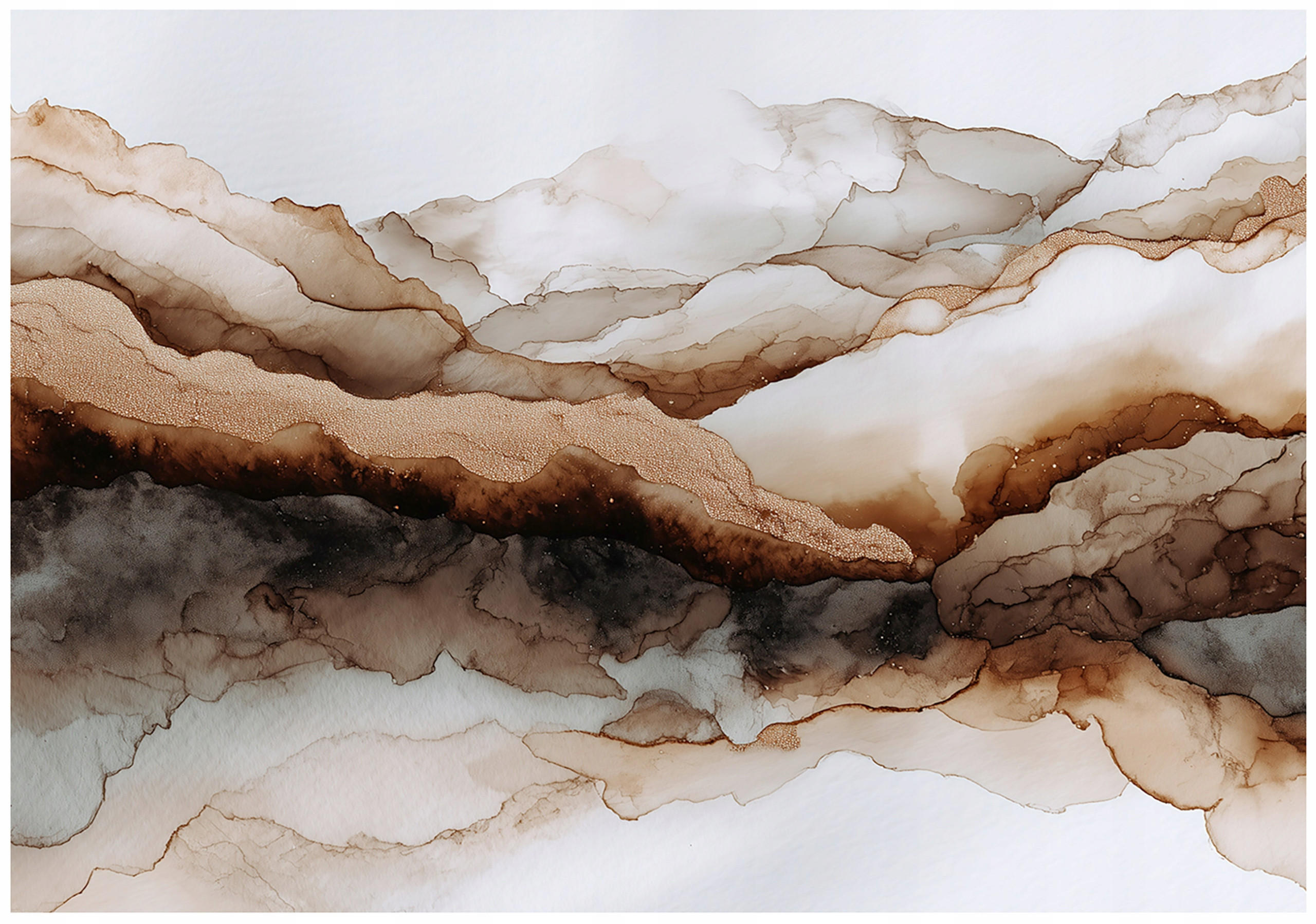 FOTOTAPETE Marmor Stein Braun 250x175 cm - Multicolor, Papier (250/175cm) - Wallarena