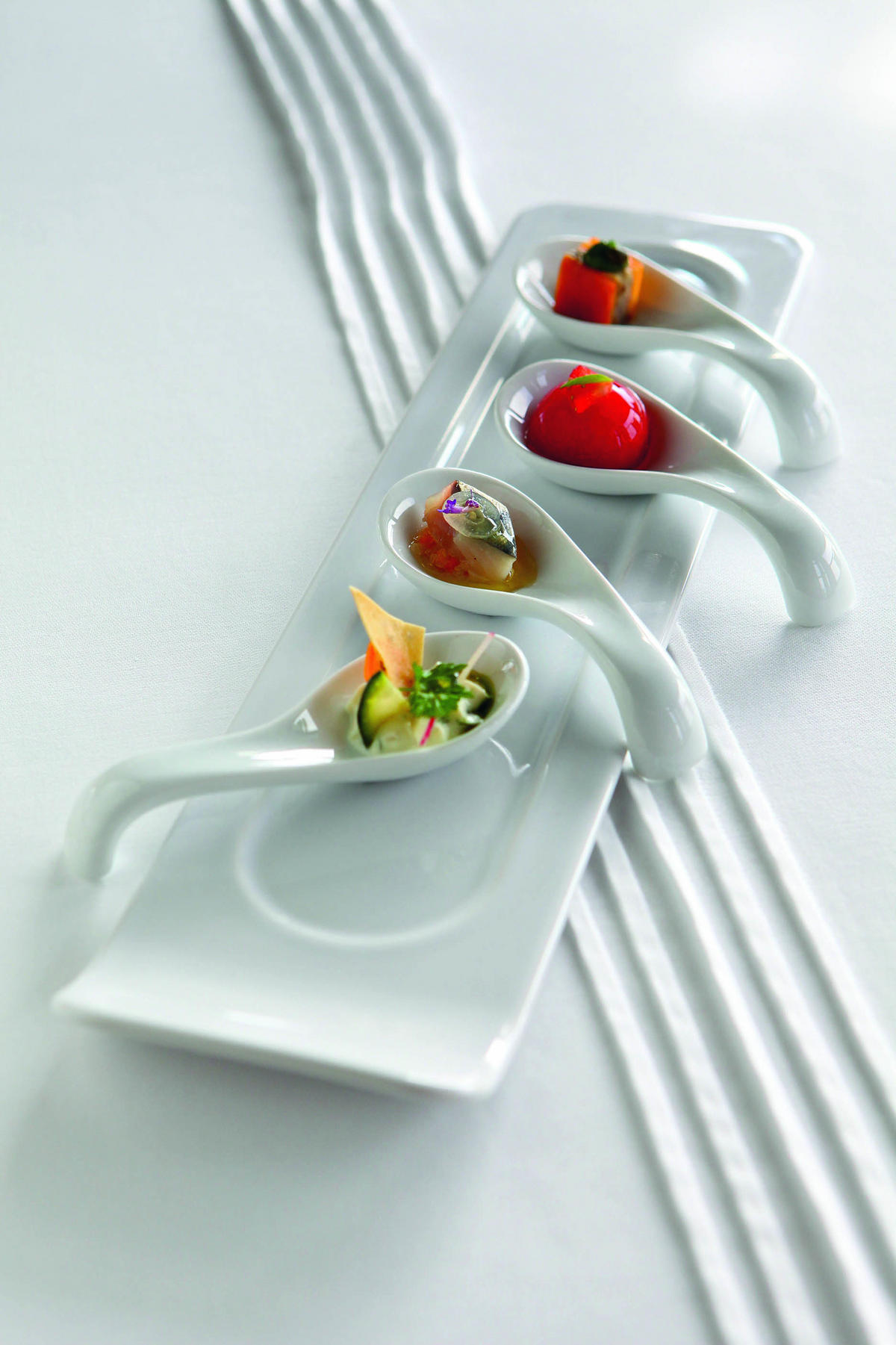 AMUSE GUEULE & TAPPALÖFFEL 11,5 cm Weiss - Weiß, Keramik (11.5cm) - Revol Porcelaine France