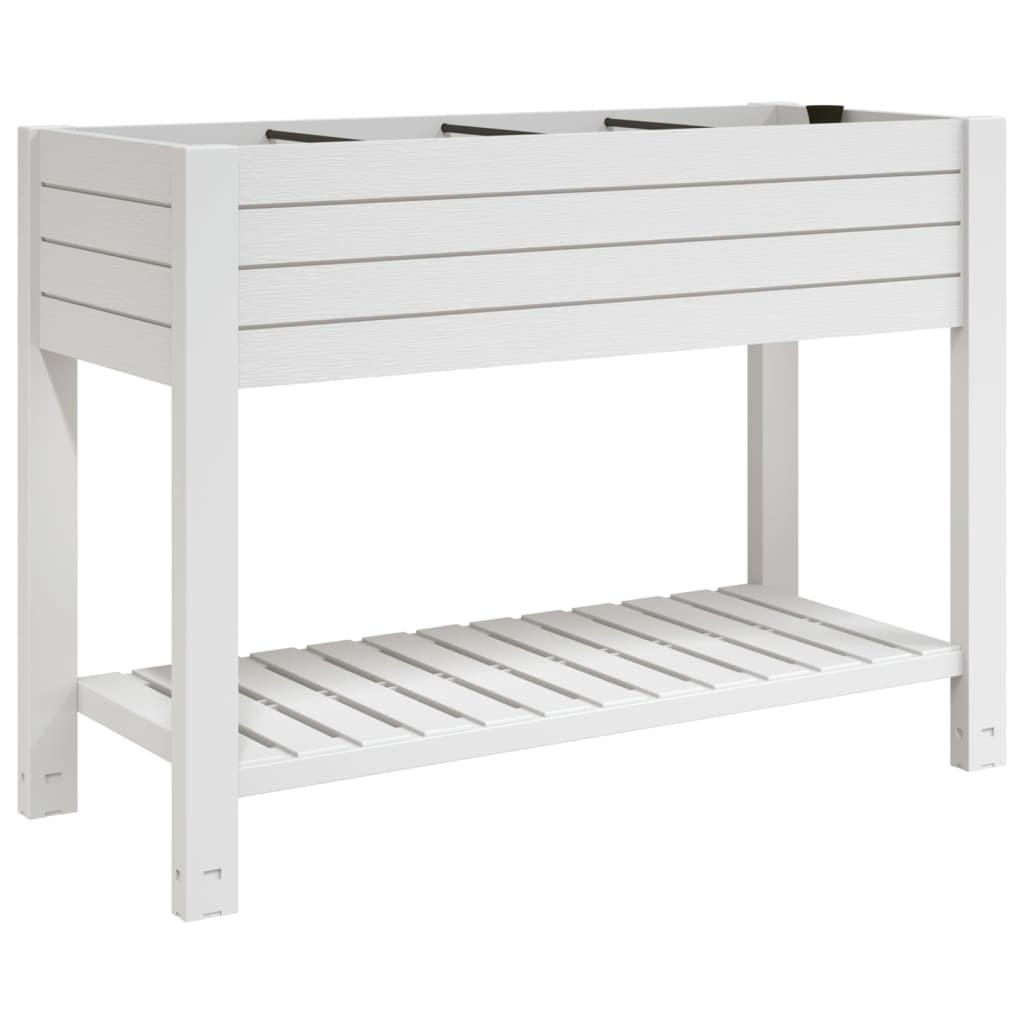 HOCHBEET Weiß 110x45x79 cm Polypropylen - Weiß, Kunststoff (110/79/45cm)