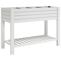 HOCHBEET Weiß 110x45x79 cm Polypropylen - Weiß, Kunststoff (110/79/45cm)