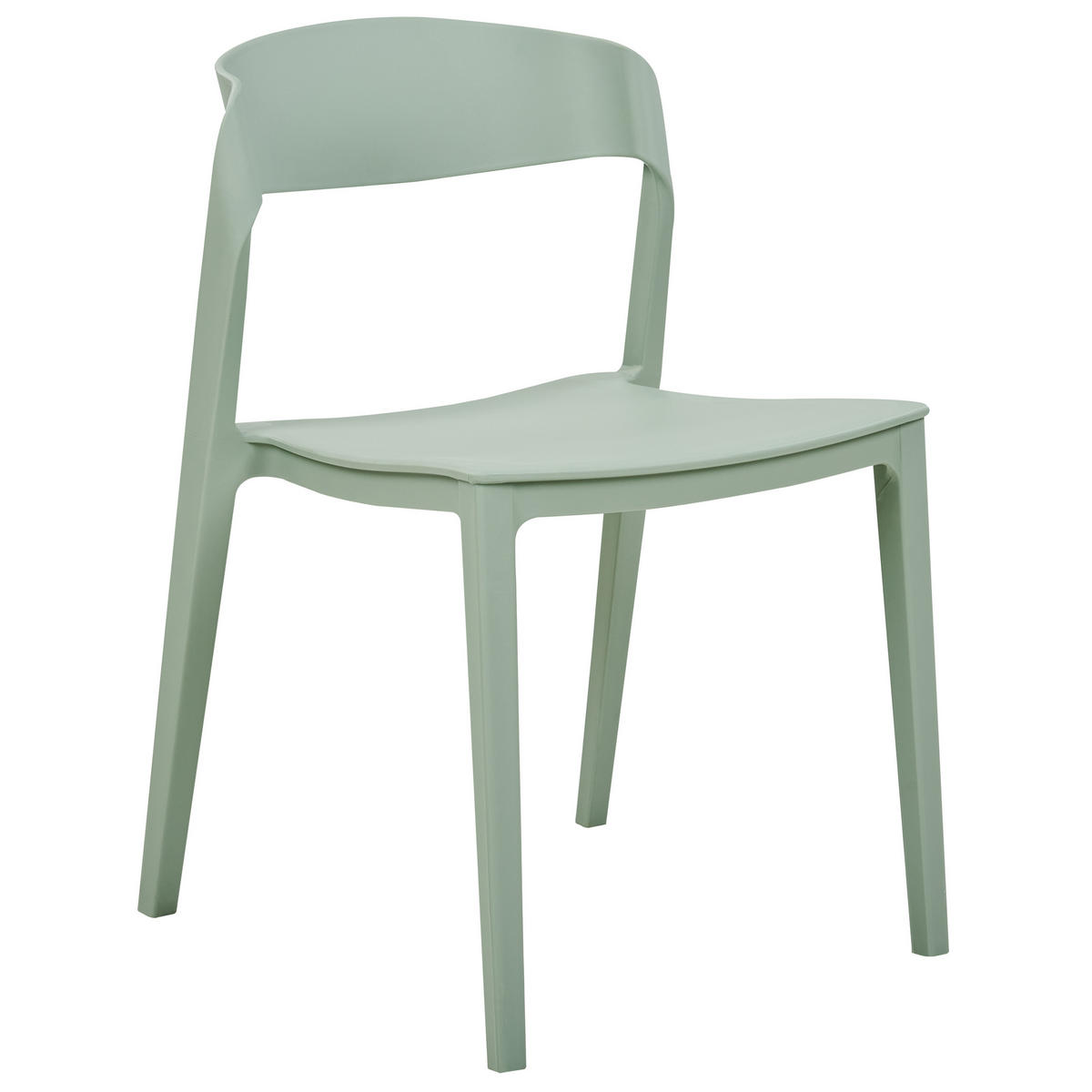 ESSZIMMERSTUHL 2er-Set Kunststoff Grün Somers - Grün, Kunststoff (48/77/51cm) - Beliani