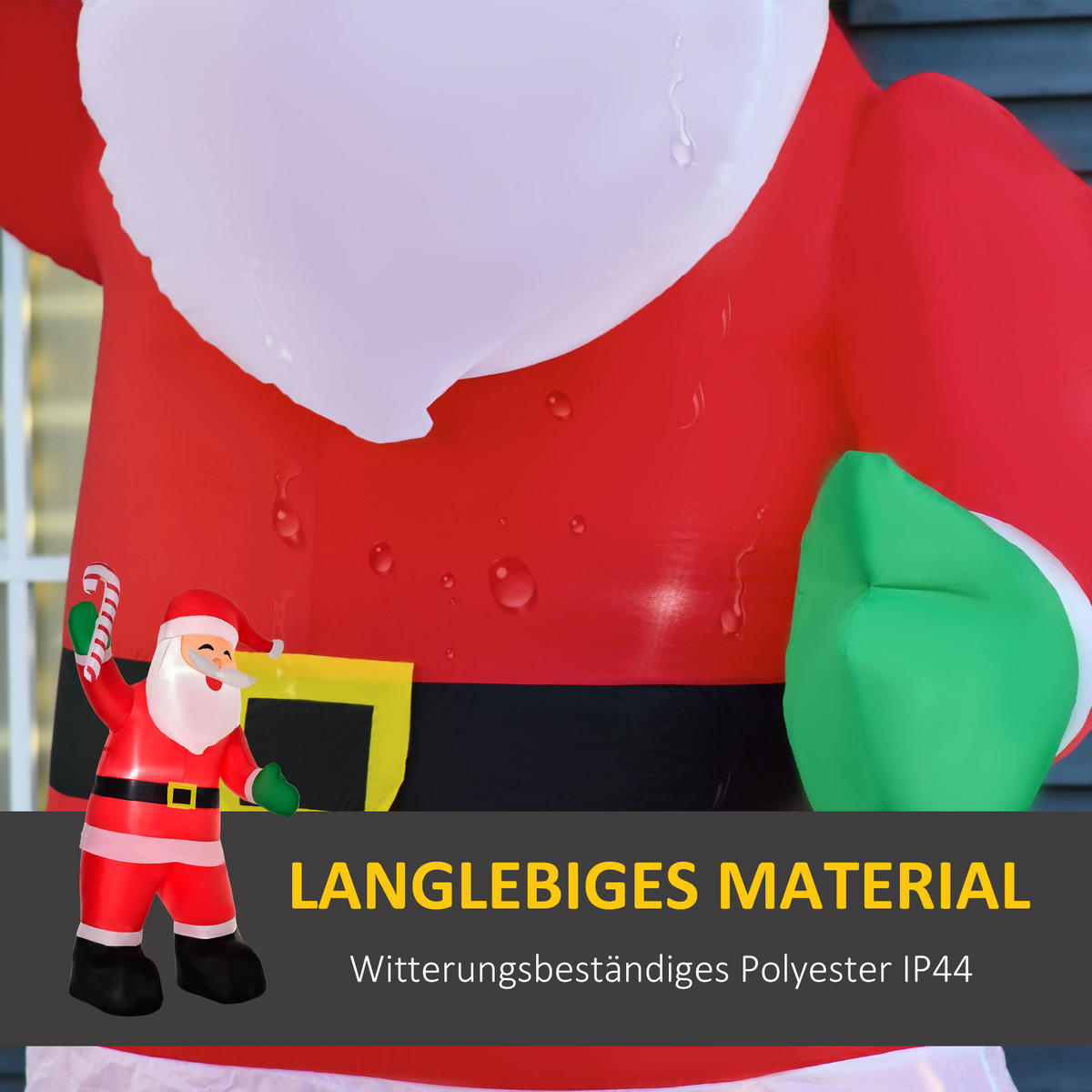 WEIHNACHTSMANN Weiß 140.0/85.0/250.0cm - Weiß, Textil (85/250/140cm)