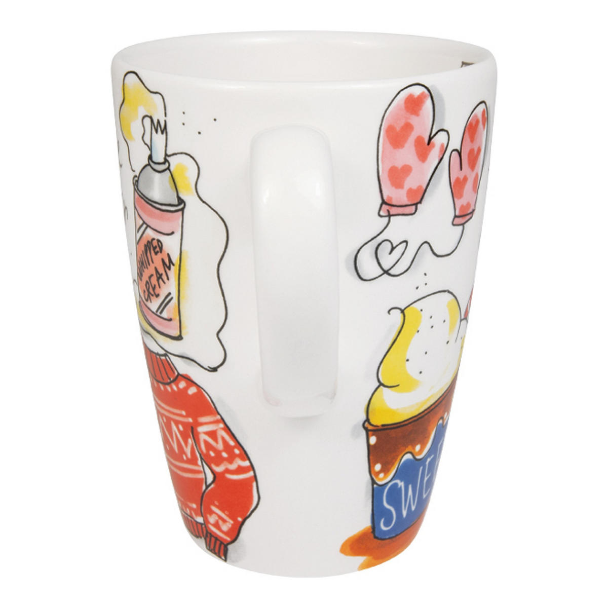 SET 2-tlg. Hot Chocolate Weather in Bunt - 0,5 L - Multicolor, Keramik (0.5L) - Blond Amsterdam