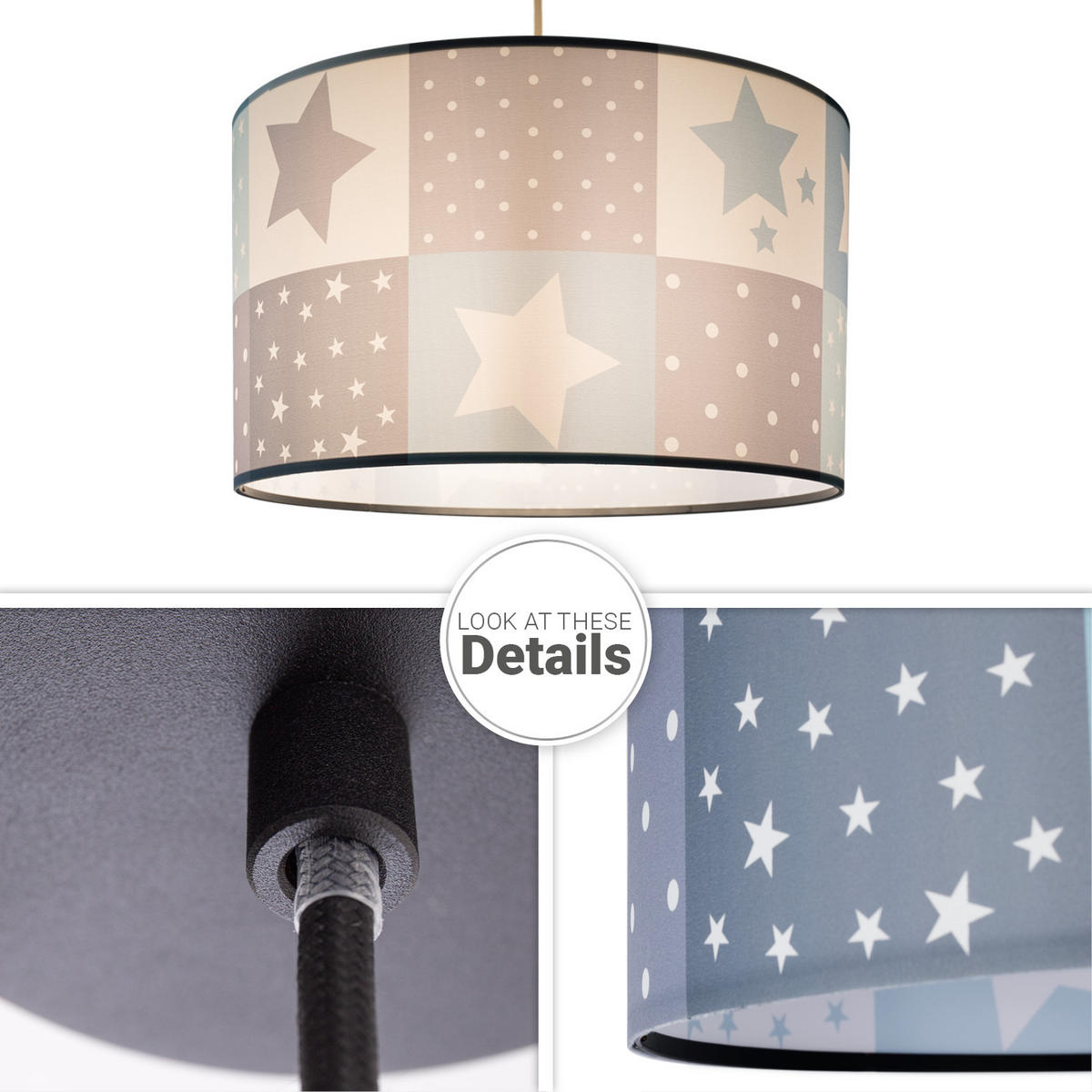 PENDELLEUCHTE Hugo Pd1 Cos 345 - Schwarz, Metall (45.5/45.5/27cm) - Paco Home