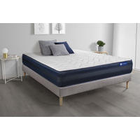 BETT Actilatex tech Latex und Memory-Schaum 120 x 200 cm h4 - Kit Bettgestell Grau - Beige/Grau, Holz (120/200cm) - ACTISOM