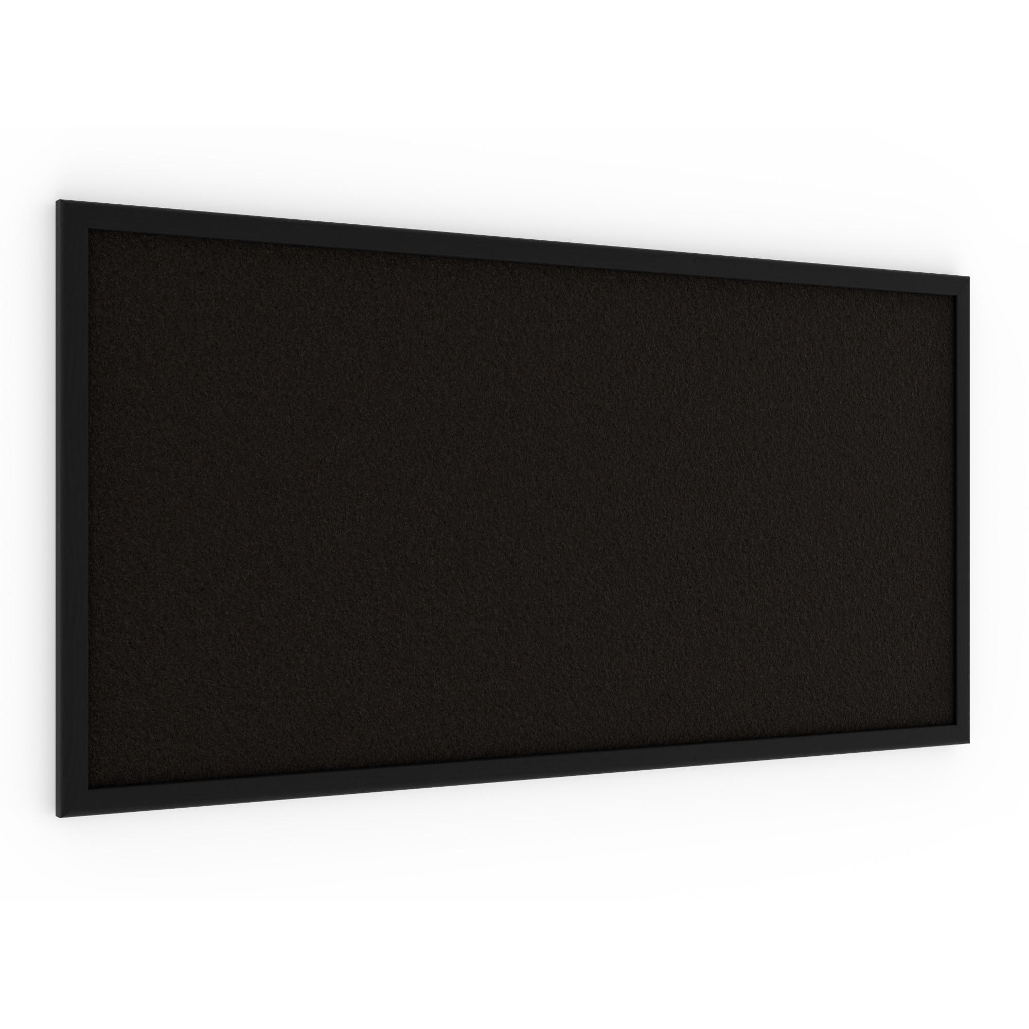 PINNWAND, Korktafel in Schwarz, 80x40 cm, Holzrahmen - Schwarz lackiert - Schwarz, Holz (80/40/1.5cm) - ALLboards