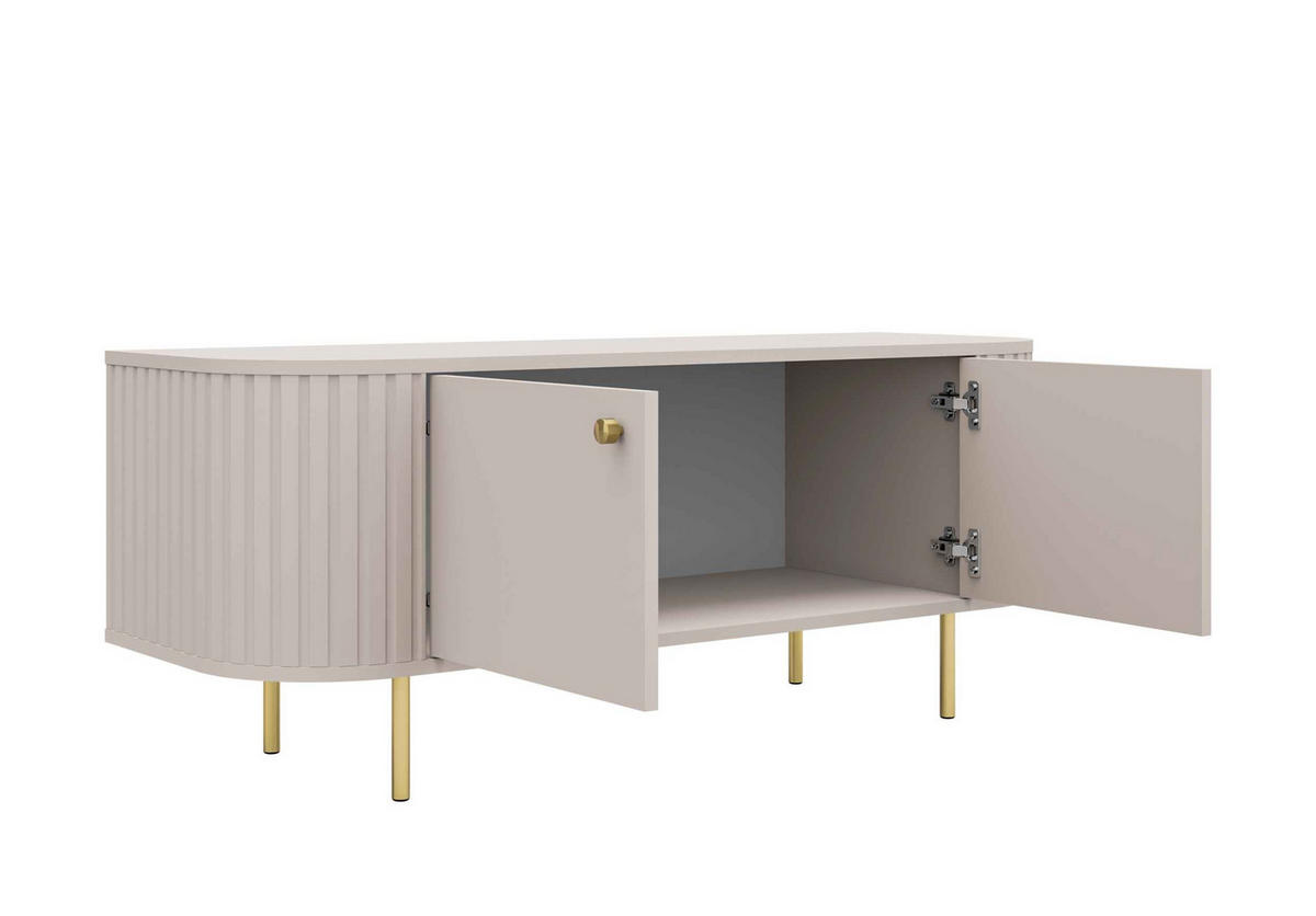 LOWBOARD BOLLA 123/50/42,3 cm, Beige - Beige, Holzwerkstoff (123/50/42.3cm) - MASSENO