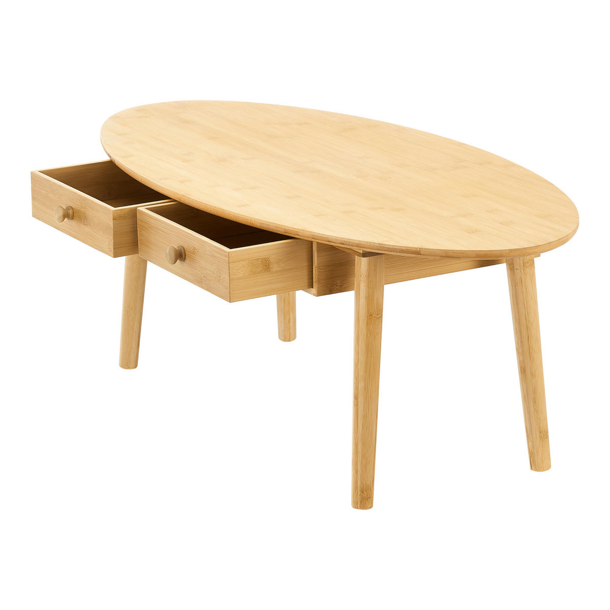 COUCHTISCH Harboøre 100/48/37 - Beige, Naturmaterialien (48/100/37cm) - [en.casa]