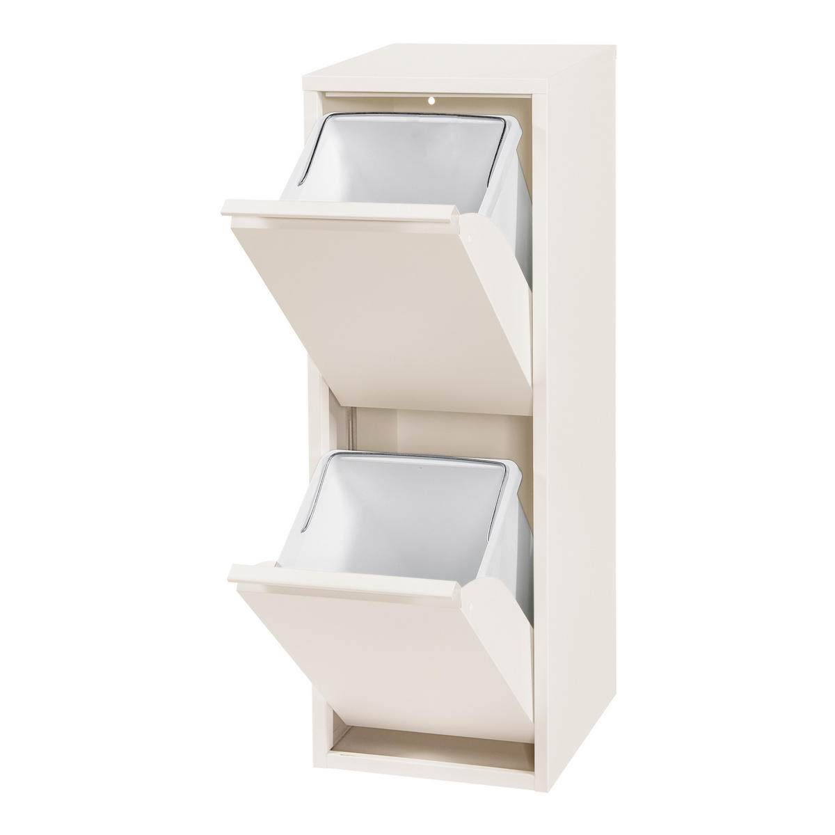 SKŘÍŇ NA ODPADKY Sollentuna - krémová, kov/plast (33/93/25cm) - [en.casa]