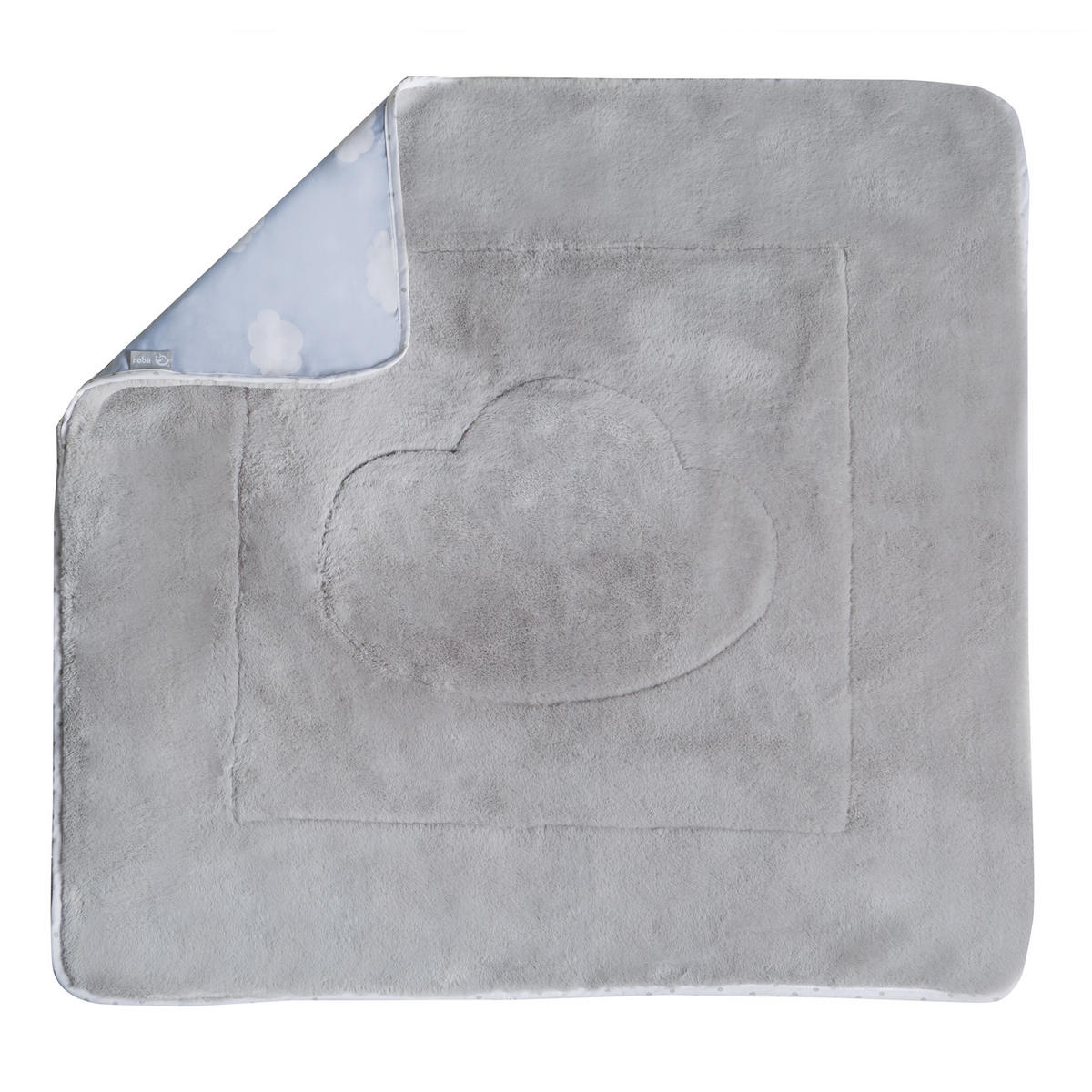 BABYDECKE 80 x 80 cm Kleine Wolke blau - Blau, Textil (80/80cm) - Roba