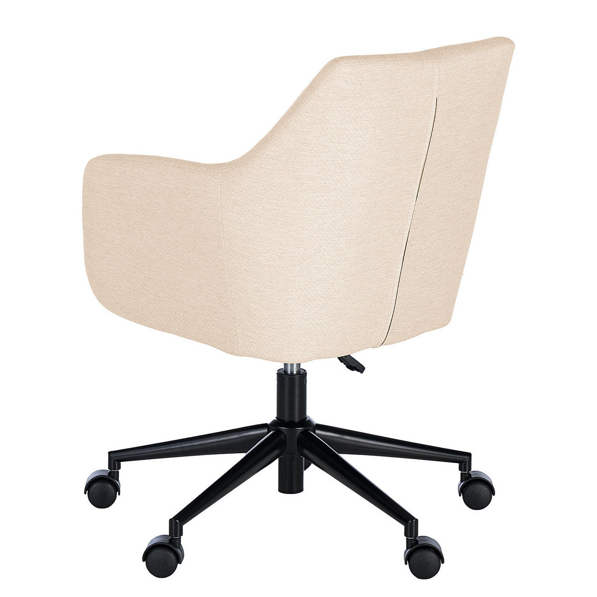 BÜRODREHSTUHL - Beige, Textil/Metall (58/91/58cm) - home24