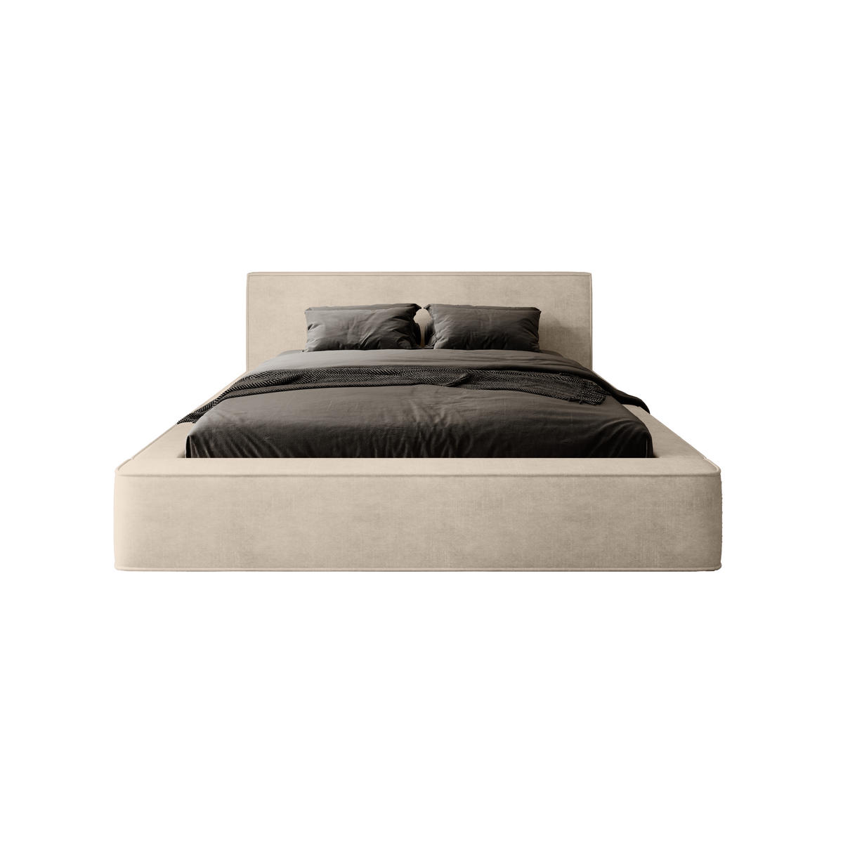 POLSTERBETT Mummo 140x200 cm, Creme - Creme, Textil (140/200cm) - Fedve