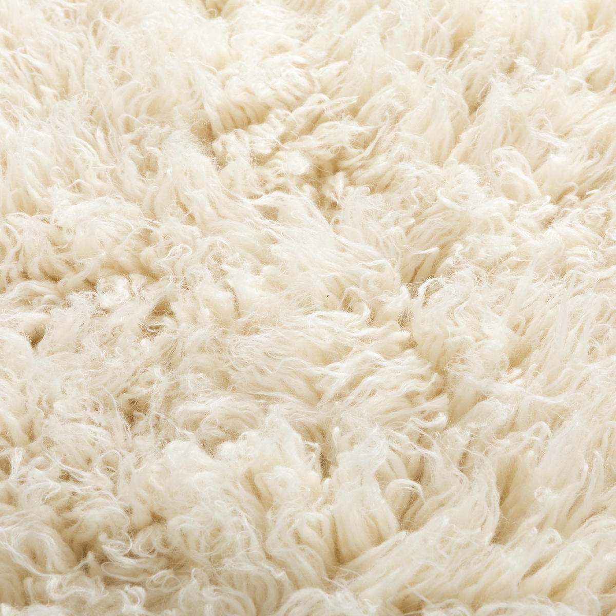 WOLLTEPPICH Rund Ø 110 cm Flokati 2000 - Naturfarben, Naturmaterialien (110/110cm) - Steffensmeier