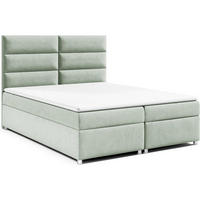 BOXBETT Trinity K-4 Bonellfederkern inkl. Topper - Mintgrün, Holz/Holzwerkstoff (180/200cm) - Best For Home