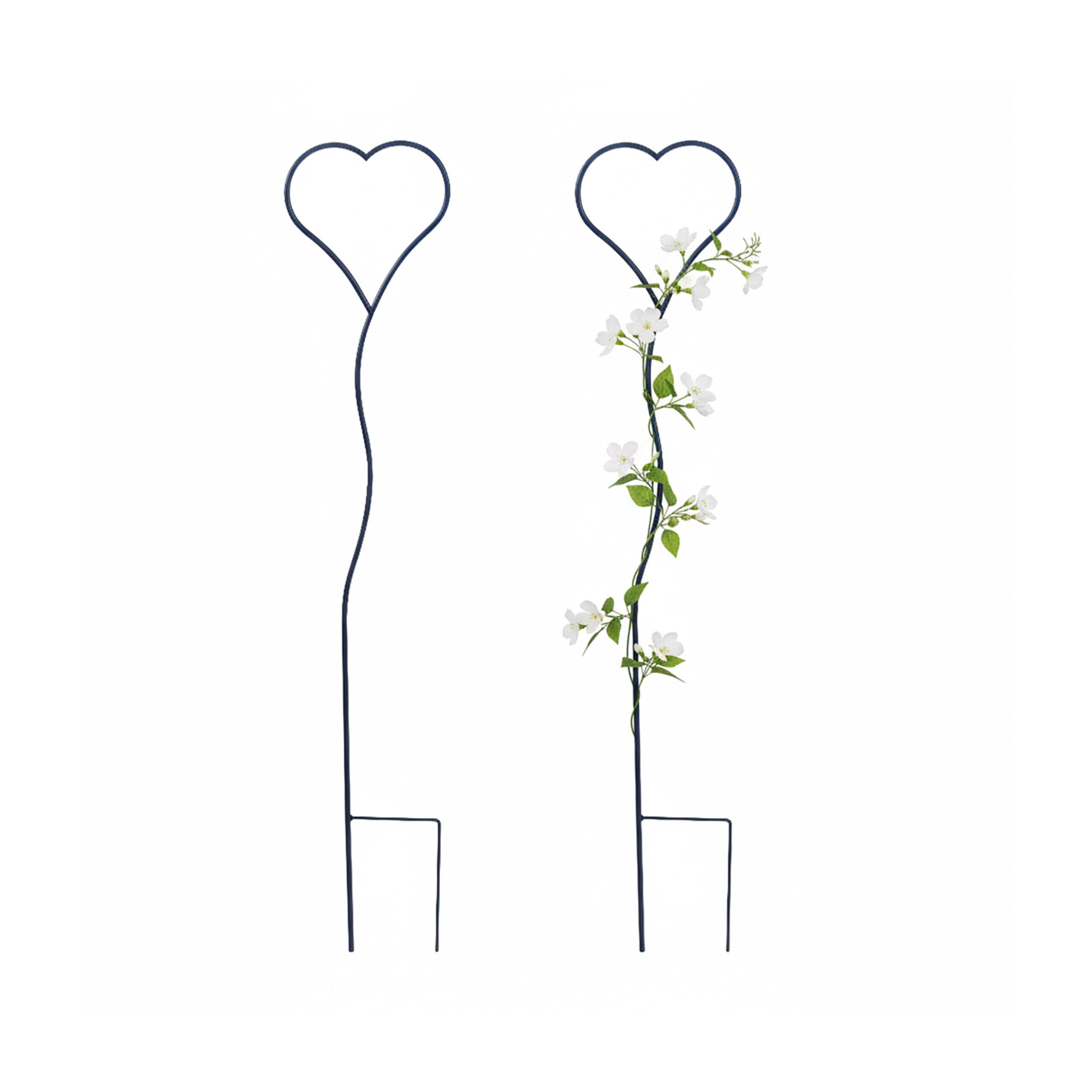 2XRANKHILFE - Schwarz, Metall (22/116/1cm) - Relaxdays