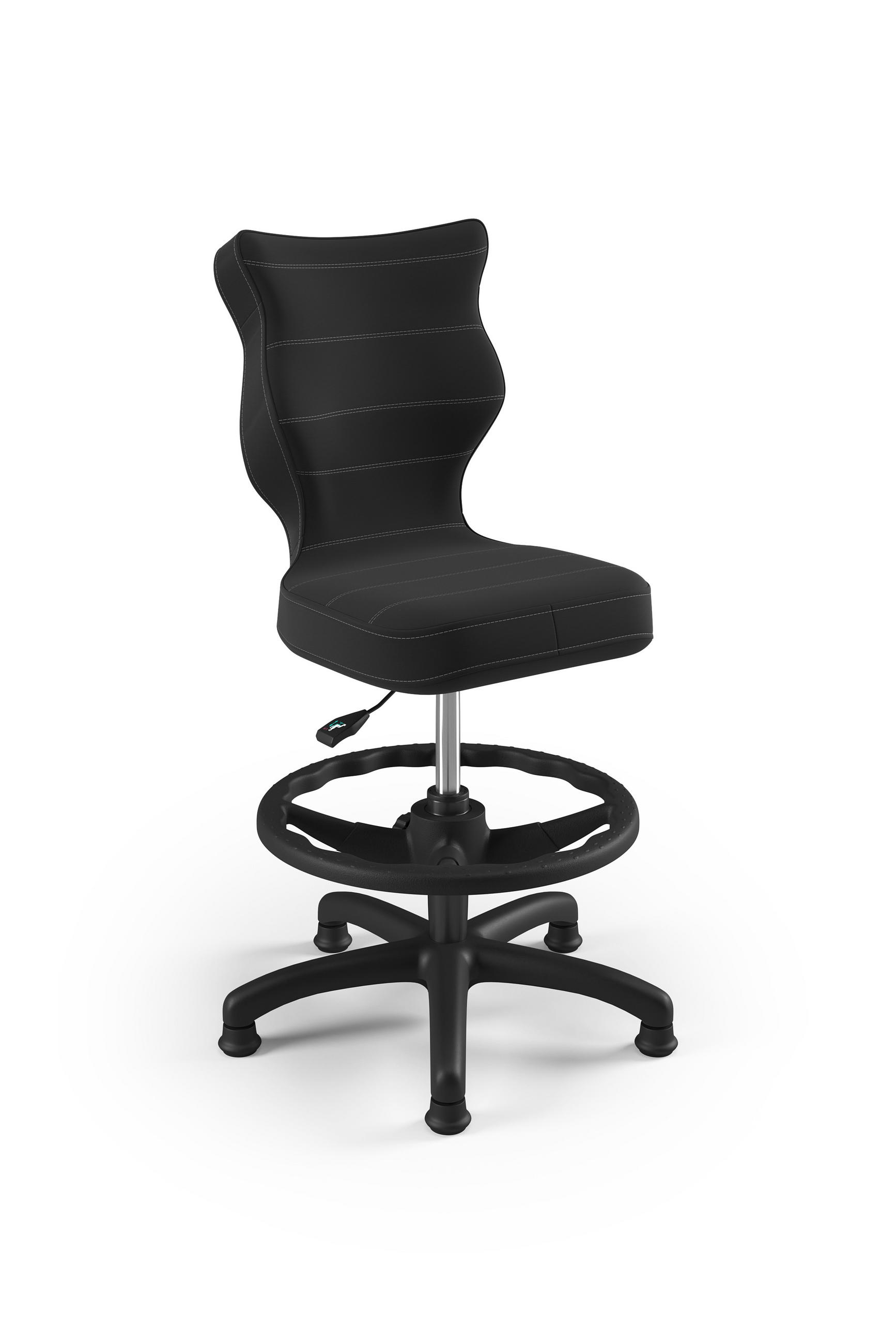 KINDERSTUHL Petit mit Fußstütze - Anthrazit, Textil (66/90/66cm) - RAUMHIRSCH FURNITURE