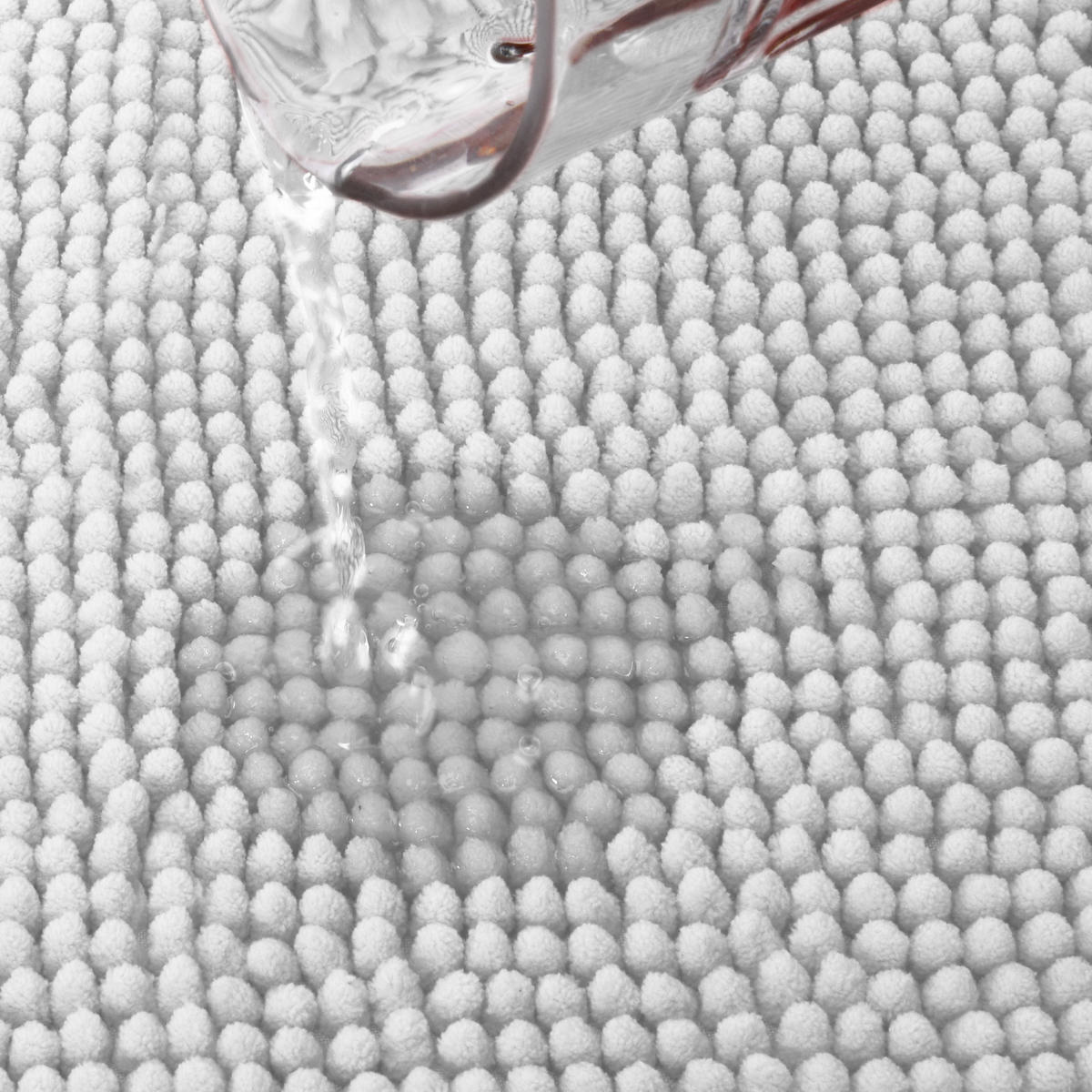 VORLEGER MATTE BeauMare WR 50/50 cm Hellgrau - Hellgrau, Textil (50/50cm) - Beautissu 