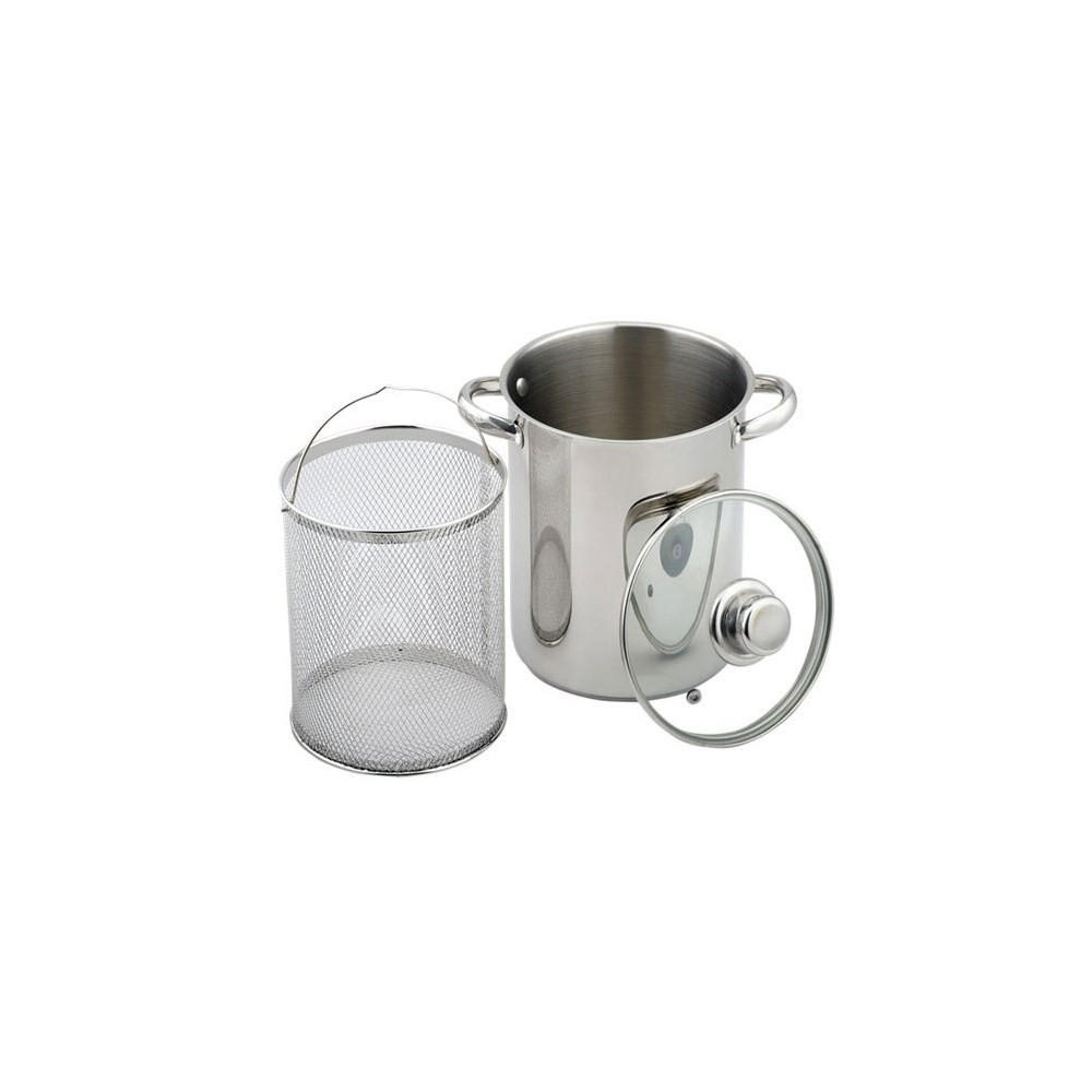TOPF Silber 16/16/21 cm KH3325 - Silberfarben, Metall (16cm) - Kinghoff 
