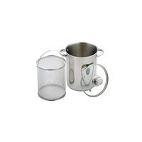 TOPF Silber 16/16/21 cm KH3325 - Silberfarben, Metall (16cm) - Kinghoff 