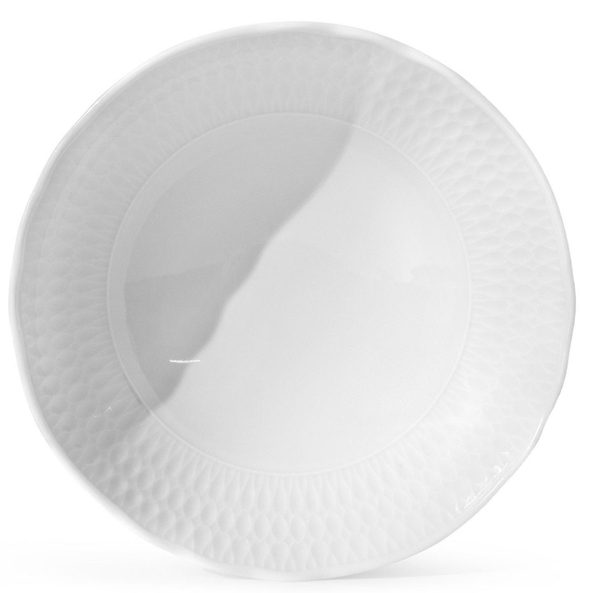 SALATSCHÜSSEL-SET CMIELOW SOFIA 6-tlg aus Porzellan - Weiß, Keramik - KONSIMO®