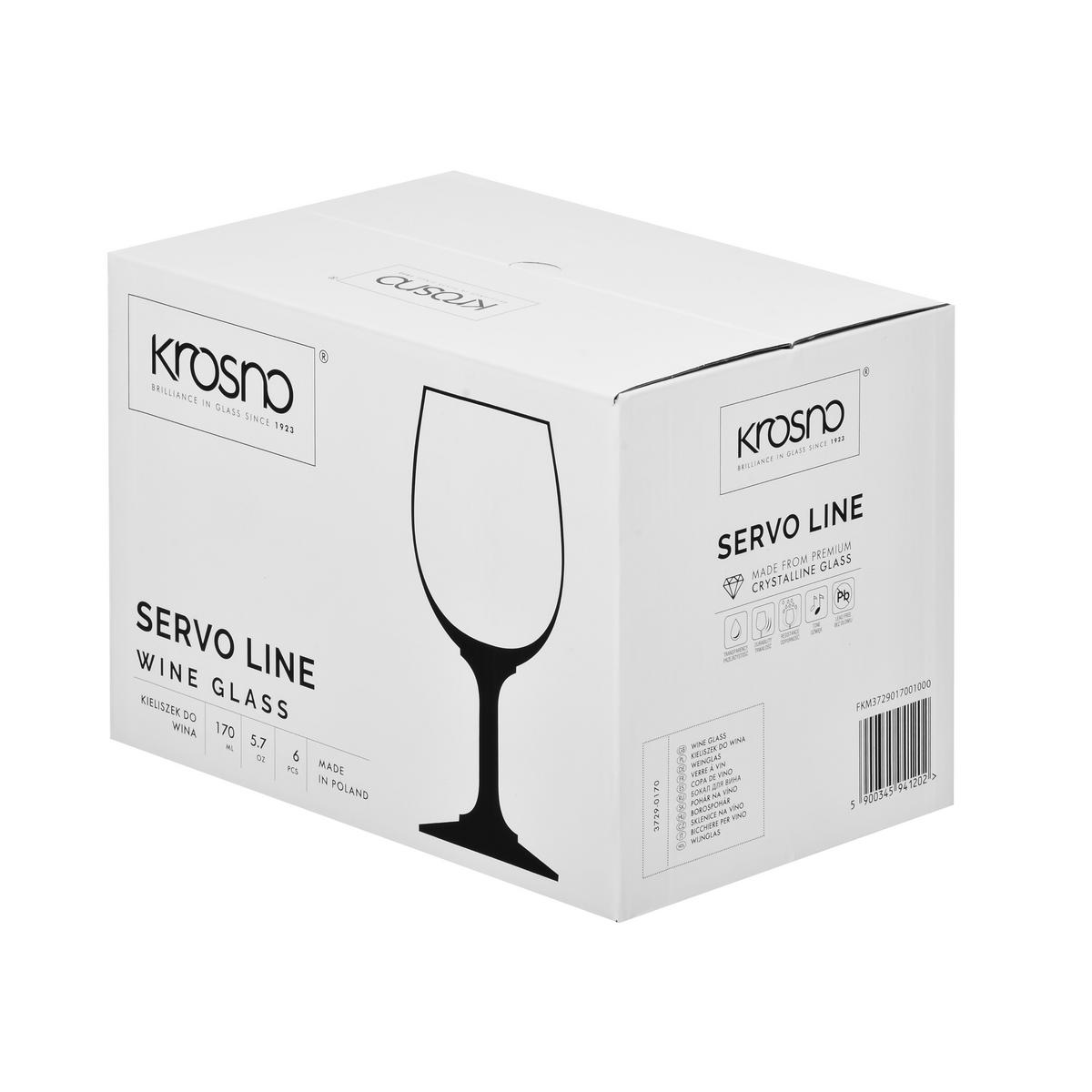 WEINGLÄSER, 6er-Set, 170 ml - Transparent, Glas (0.17L) - Krosno Glass