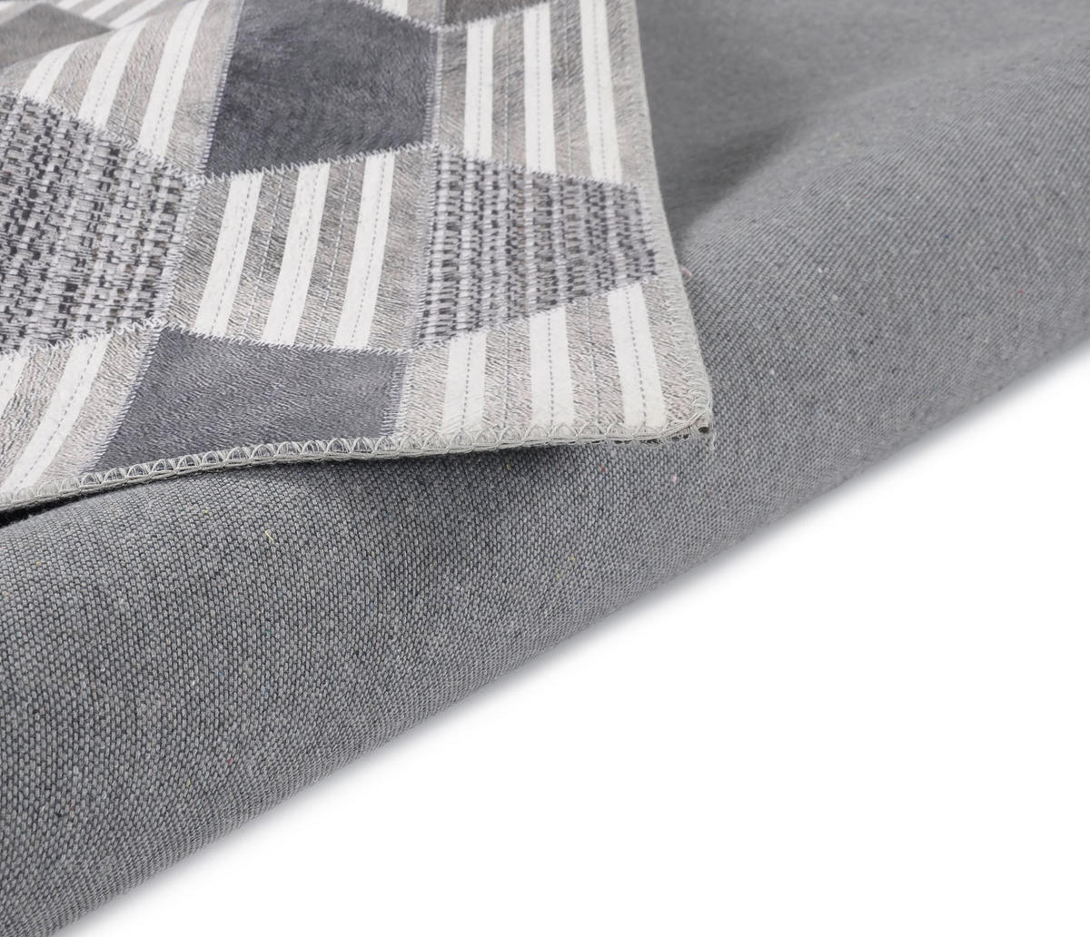 KURZFLORTEPPICH Serena 80x150 cm - Grau, Textil (80/150cm) - Gino Falcone