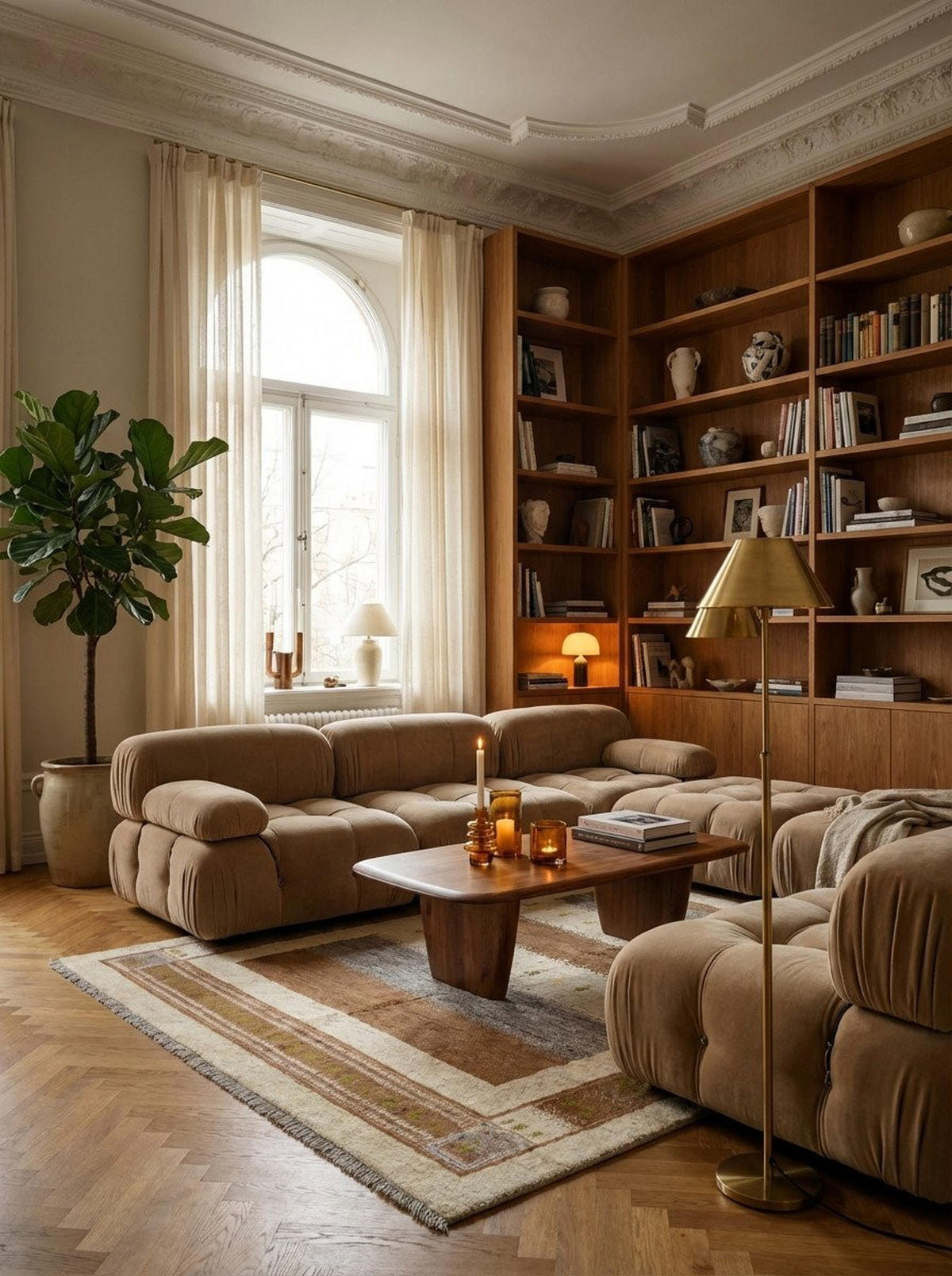 TEPPICH Rizbaf Braun 240/174 cm Schurwolle - Braun, Textil (174/240cm) - Looma