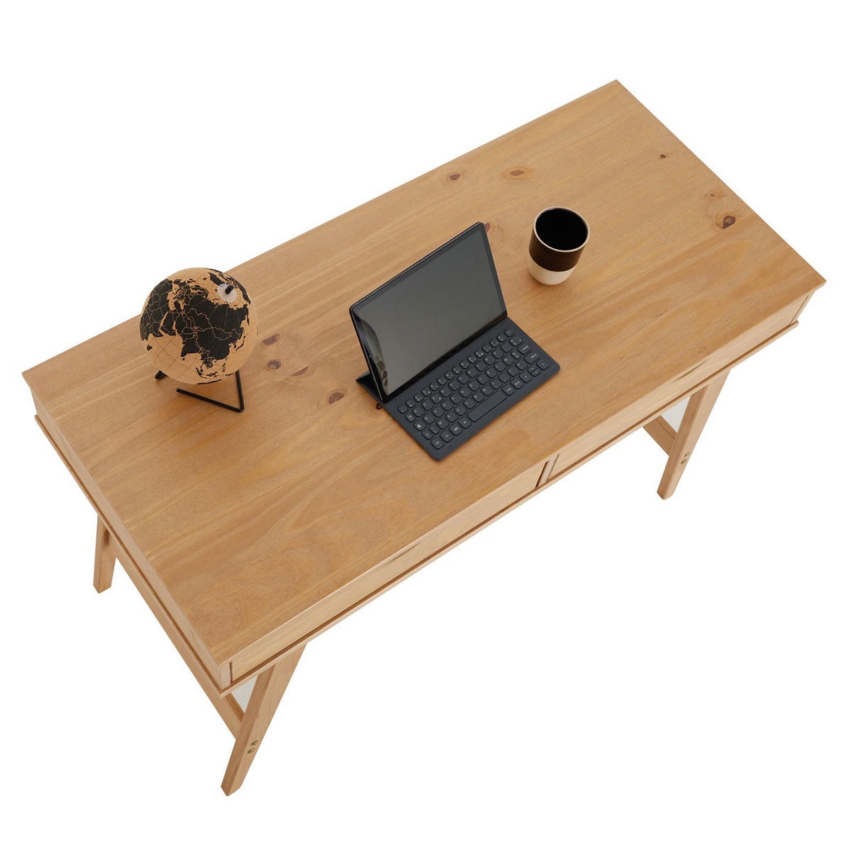 SCHREIBTISCH MILO braun - Braun, Holz (50/110/75cm) - IDIMEX