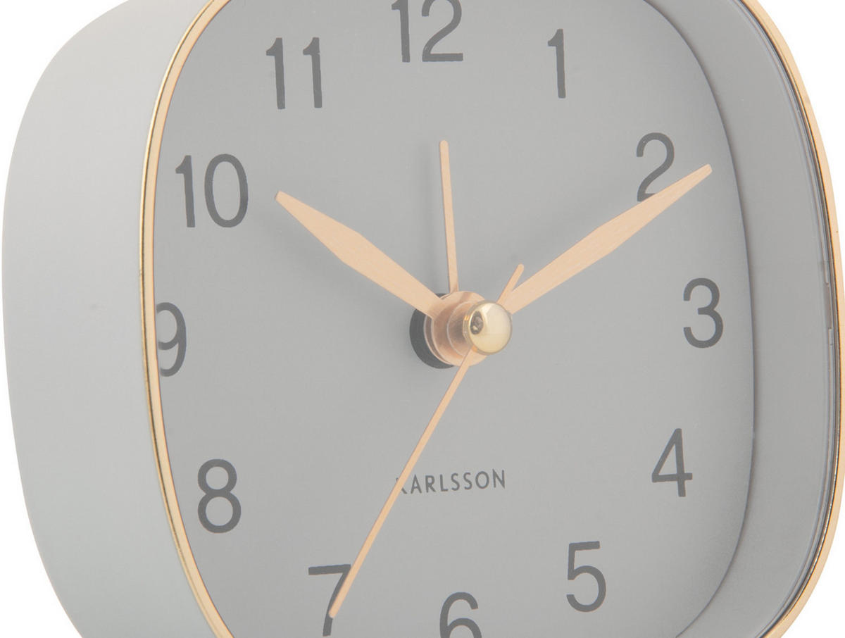 WECKER Travel 8.5/8.5/8.5 cm - Grau, Kunststoff (8.5/8.5/8.5cm) - Karlsson