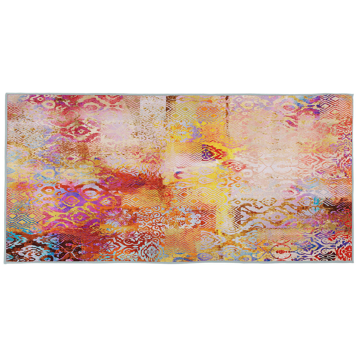 KURZFLOR-TEPPICH Isparta 150/80 cm - Multicolor, Kunststoff (80/150cm) - Beliani