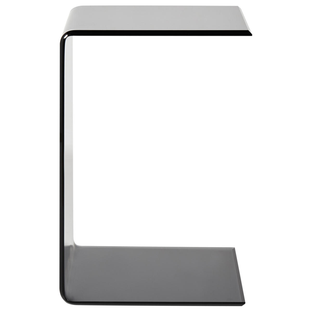 BEISTELLTISCH Schwarz Lourdes - Schwarz, Glas (40/40/61cm) - Beliani