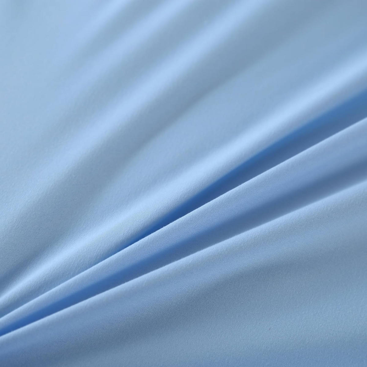 BETTBEZUG (180 x 220 cm) + zwei Kissenbezüge (48 x 74 cm) – Blau - Blau, Textil (220/180cm)