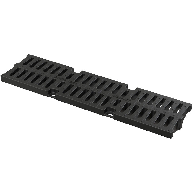 ROST für Entwässerungsrinne AVZ104 Komposite B125 - Schwarz, Metall (13.3/3.6/49.8cm) - Alcadrain